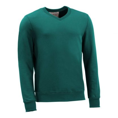 Pullover mit V-Ausschnitt_fairtrade_petrol_SS63MI_front