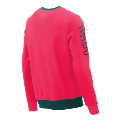 Pullover mit V-Ausschnitt_fairtrade_pink_IQAH18_rueck