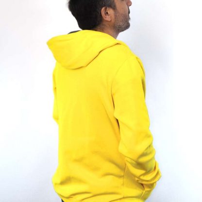 gelb zip Hoodie fair fashion biobaumwolle öko slow fashion Hoodie yellow gelbe Kapuzenjacke