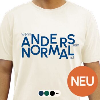 T-Shirt für Männer - Print "Anders Normal"